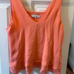 Silk Parker Peach Flowy Top XS